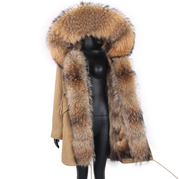 women's fur & faux winter coat women long jacket waterproof real raccoon fashion streetwear outwear overcoat luxury clothes, Black
women's fur & faux winter coat women long jacket waterproof real raccoon fashion streetwear outwear overcoat luxury clothes, Black