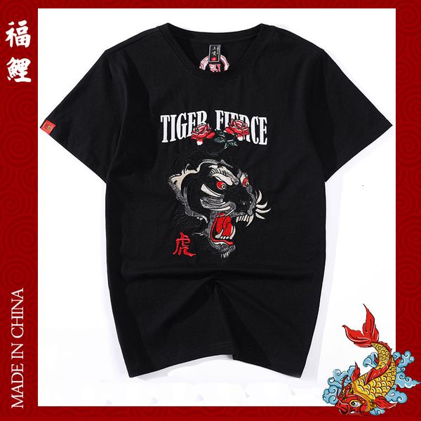 women's t-shirt streetwear men's hip hop loose t-shirts summer mens embroidered tiger head wild casual short sleeve tees male, White
women's t-shirt streetwear men's hip hop loose t-shirts summer mens embroidered tiger head wild casual short sleeve tees male, White