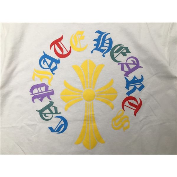 2021 summer new trend t-shirt gothic letter cross print short sleeve men's and women's wear versatile coup, White;black
2021 summer new trend t-shirt gothic letter cross print short sleeve men's and women's wear versatile coup, White;black