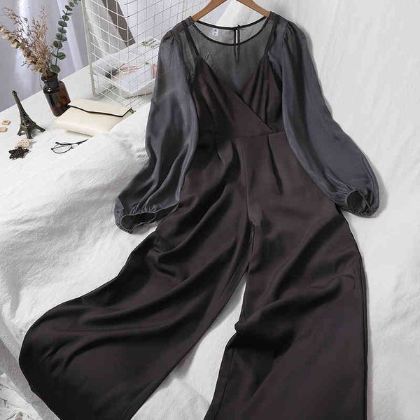 women's two piece pants deat women chiffon around the long neck sleevemartement pants set of two spring fashion pieces summer 11d390 fv, White
women's two piece pants deat women chiffon around the long neck sleevemartement pants set of two spring fashion pieces summer 11d390 fv, White