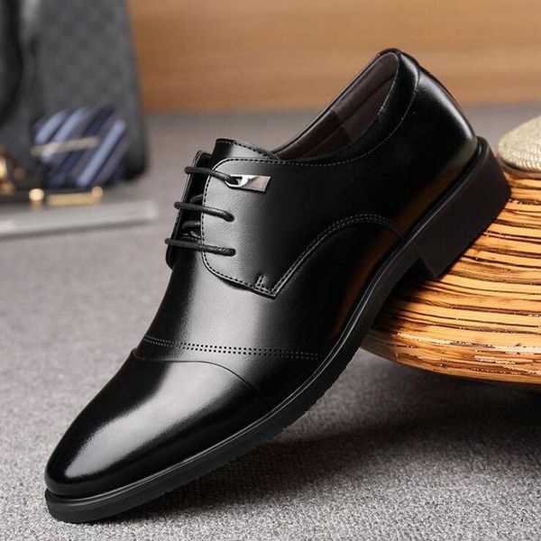 dress shoes men classic business formal oxford pointed toe lace-up leather c21-67, Black
dress shoes men classic business formal oxford pointed toe lace-up leather c21-67, Black