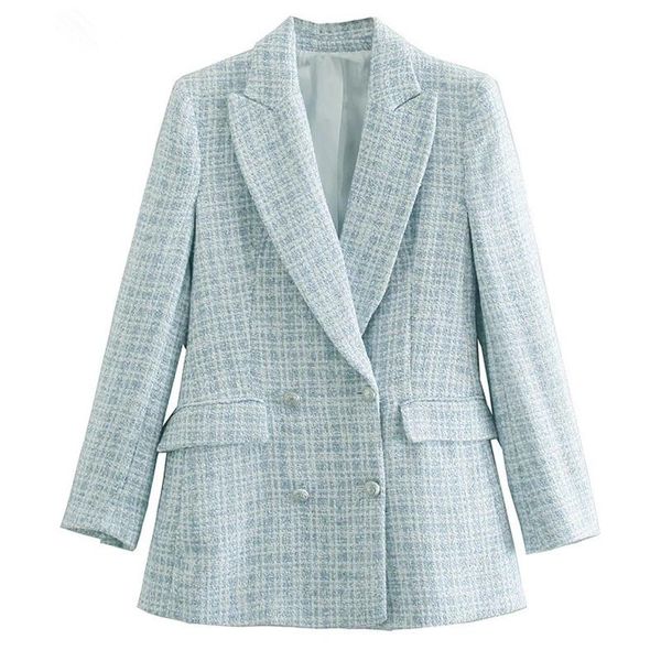 women's jackets 2021 woman suit jacket tweed blazers women double breasted long sleeve plaid outwear coat ladies checkered, Black;brown
women's jackets 2021 woman suit jacket tweed blazers women double breasted long sleeve plaid outwear coat ladies checkered, Black;brown