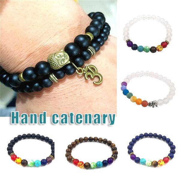 beaded, strands 7 chakra bracelet 8mm black frosted 3d buddhas head + energy stone colorful buddhist bead women men pr sale
beaded, strands 7 chakra bracelet 8mm black frosted 3d buddhas head + energy stone colorful buddhist bead women men pr sale