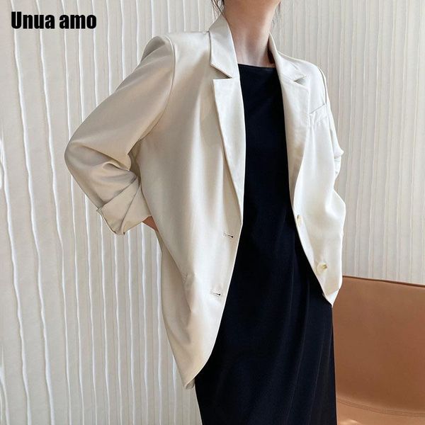 women's suits & blazers unua amo suit jacket white for women long sleeve oversized coat 2021 loose green blazer office ladies black, White;black
women's suits & blazers unua amo suit jacket white for women long sleeve oversized coat 2021 loose green blazer office ladies black, White;black