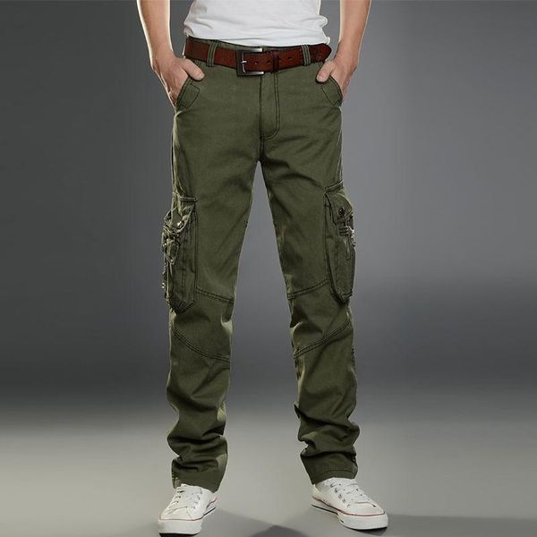 men cargo pants multi pockets military tactical outwear streetwear army straight slacks casual long trousers men's, Black
men cargo pants multi pockets military tactical outwear streetwear army straight slacks casual long trousers men's, Black