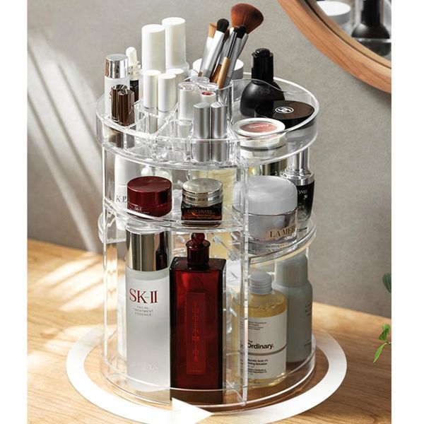 storage bottles & jars europe rotable shelf girls women cosmetic transparent organizer large capacity container
storage bottles & jars europe rotable shelf girls women cosmetic transparent organizer large capacity container