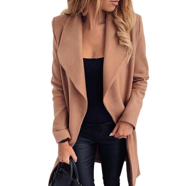 women's jackets casual women oversize turndown collar coat solid color belt autumn winter warm large lapel waist tied loose long for of, Black;brown
women's jackets casual women oversize turndown collar coat solid color belt autumn winter warm large lapel waist tied loose long for of, Black;brown