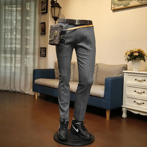 men's suits & blazers xm geeki thickened warm winter business casual formal korean slim fit grey striped trousers men, White;black
men's suits & blazers xm geeki thickened warm winter business casual formal korean slim fit grey striped trousers men, White;black