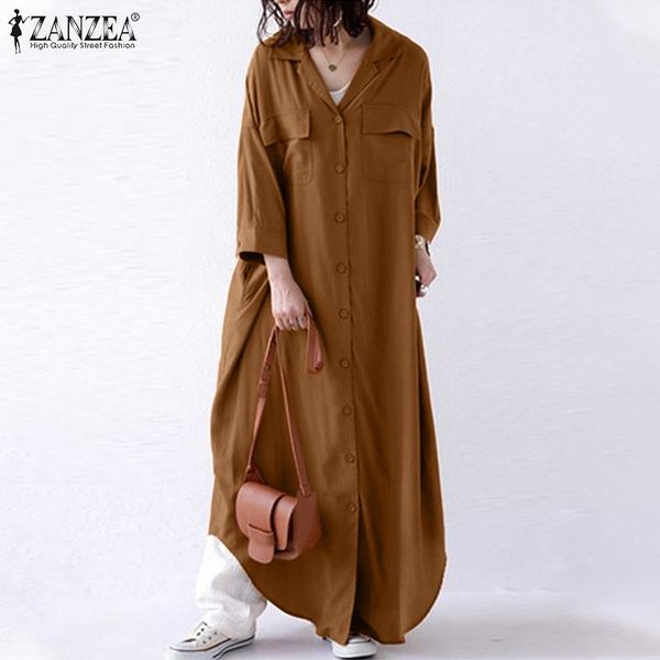 casual dresses plus size women lapel neck long shirt dress zanzea autumn lrobe femme solid ong sleeve maxi vestido loose buttons sundress 5x, Black;gray
casual dresses plus size women lapel neck long shirt dress zanzea autumn lrobe femme solid ong sleeve maxi vestido loose buttons sundress 5x, Black;gray