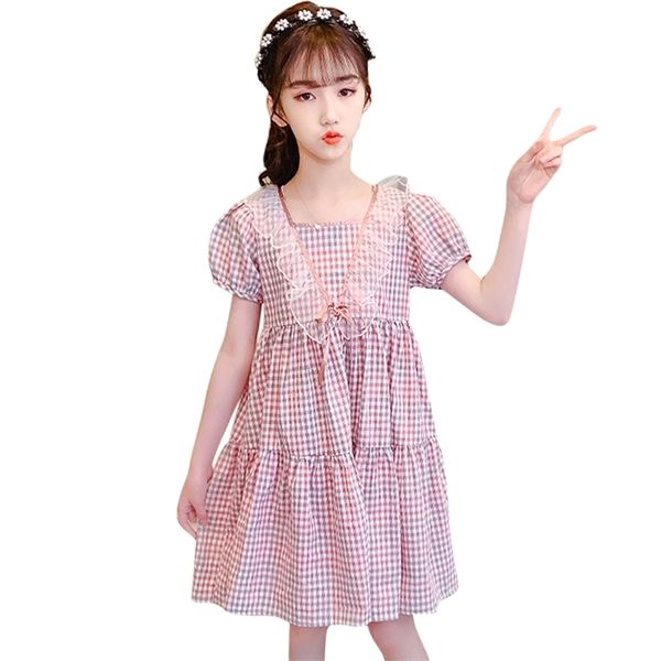 big girl summer dresses plaid pattern s party mesh kids casual style clothes 6 8 10 12 14 210527, Red;yellow
big girl summer dresses plaid pattern s party mesh kids casual style clothes 6 8 10 12 14 210527, Red;yellow