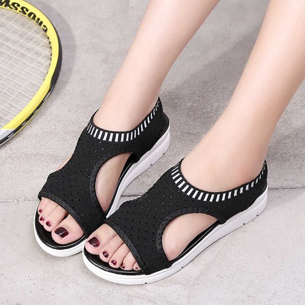 gladiator sandalias mujer female wedge heels shoe summer comfortable sandals slip-on flat sandals platform sandalias 210624, Black
gladiator sandalias mujer female wedge heels shoe summer comfortable sandals slip-on flat sandals platform sandalias 210624, Black