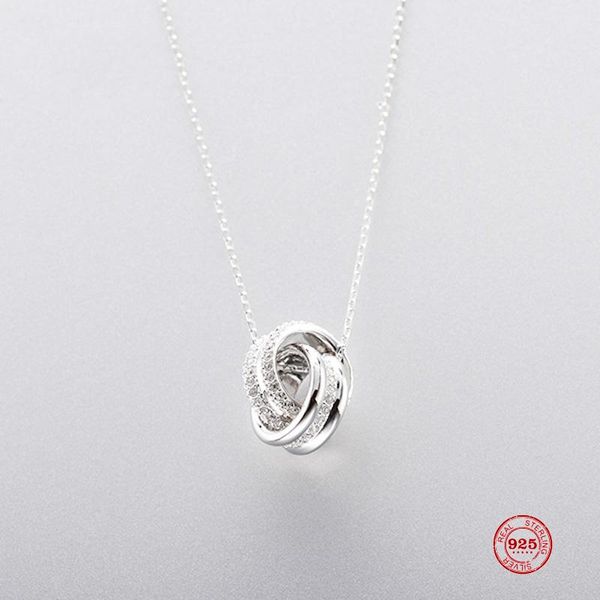 fashion charm sterling original 1:1 copy, simple interlocking elegant wild necklace female luxury jewelry gifts pendant necklaces, Silver
fashion charm sterling original 1:1 copy, simple interlocking elegant wild necklace female luxury jewelry gifts pendant necklaces, Silver