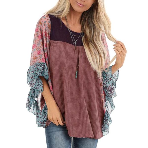 women's sweaters fashion women floral print o neck batwing sleeve color block patchwork sweater, White;black
women's sweaters fashion women floral print o neck batwing sleeve color block patchwork sweater, White;black