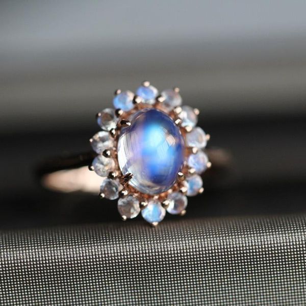 cluster rings original designer craft moonstone oval egg noodle opening adjustable ring charm light luxury ladies silver jewelry, Golden;silver
cluster rings original designer craft moonstone oval egg noodle opening adjustable ring charm light luxury ladies silver jewelry, Golden;silver
