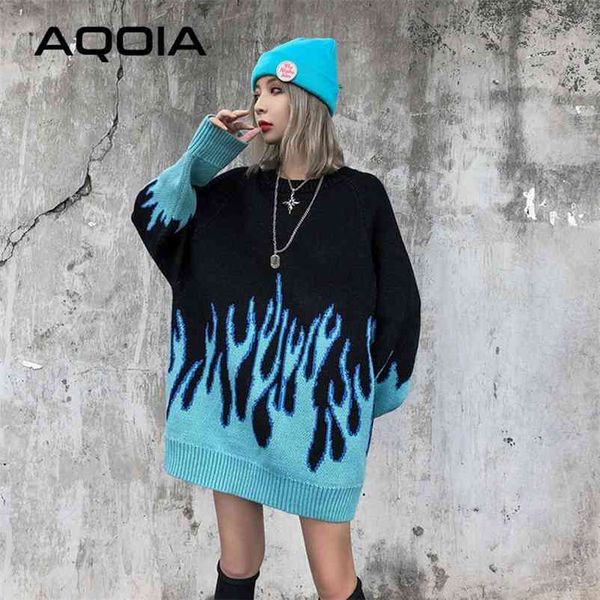 winter streetwear flame knitted women's sweaters warm loose plus size women long sweater y2k oversize female pullover 210521, White;black
winter streetwear flame knitted women's sweaters warm loose plus size women long sweater y2k oversize female pullover 210521, White;black
