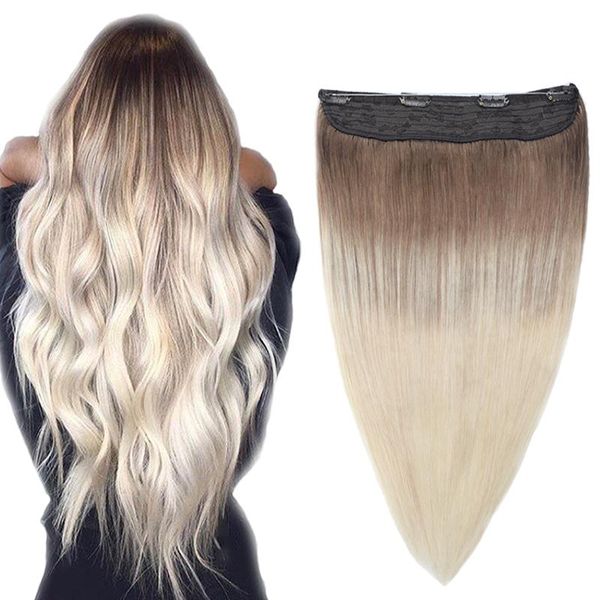 human hair bulks halo extensions machine made remy bayalage color, Black 
human hair bulks halo extensions machine made remy bayalage color, Black