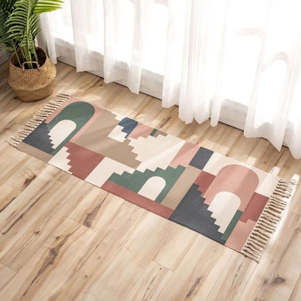 carpets luxury bohemia ethnic style cotton linen soft carpet handmade tassel rug living room bedside floor mat pad home boho decoration
carpets luxury bohemia ethnic style cotton linen soft carpet handmade tassel rug living room bedside floor mat pad home boho decoration