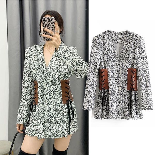 fashion autumn flower print waistline adjustable slim dress v-neck women imitate blazer waist chic dresses casual, Black;gray
fashion autumn flower print waistline adjustable slim dress v-neck women imitate blazer waist chic dresses casual, Black;gray