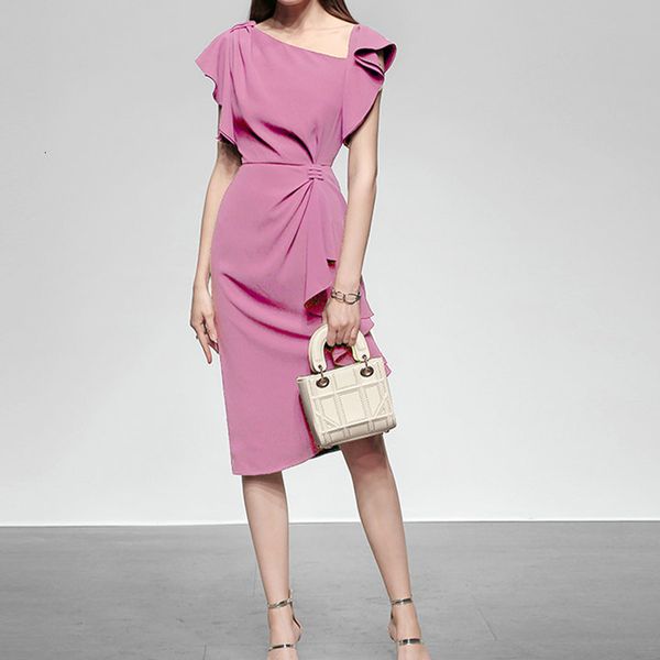 casual dresses summer women elegant pink ruffle o-neck bodycon long mid-calf formal party dress office vestidos 0e8s, Black;gray
casual dresses summer women elegant pink ruffle o-neck bodycon long mid-calf formal party dress office vestidos 0e8s, Black;gray
