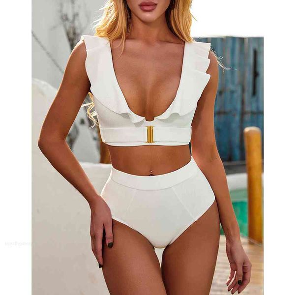 new swimsuit up ruffle high waist bikini women push set 2021 swimwear female white bathing suits summer beach wear swimming suit, White;black
new swimsuit up ruffle high waist bikini women push set 2021 swimwear female white bathing suits summer beach wear swimming suit, White;black