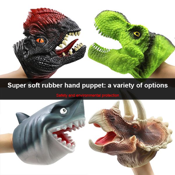 3Pieces/Lot1pcs Dinosaur Hand Puppet Soft Rubber Gloves Are Soft And Will Not Fade Holiday Parent-child Interactive Toys
3Pieces/Lot1pcs Dinosaur Hand Puppet Soft Rubber Gloves Are Soft And Will Not Fade Holiday Parent-child Interactive Toys