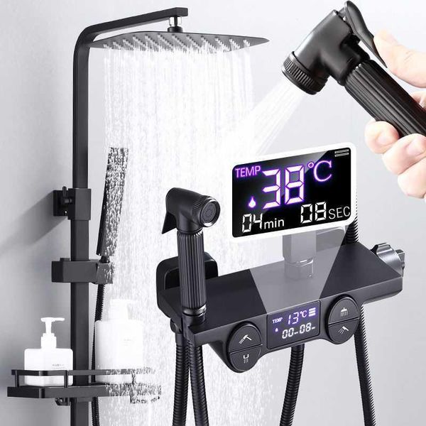 bathroom shower sets black thermostatic digital display faucet gold rain bidet spout tap
bathroom shower sets black thermostatic digital display faucet gold rain bidet spout tap