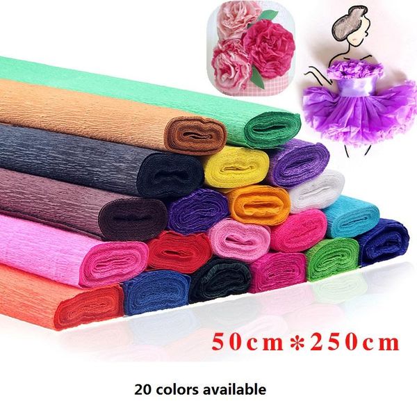 other arts and crafts craft paper 50x250cm colored crepe wrapping flowers packing material handmade coloured floral wedding decoration
other arts and crafts craft paper 50x250cm colored crepe wrapping flowers packing material handmade coloured floral wedding decoration