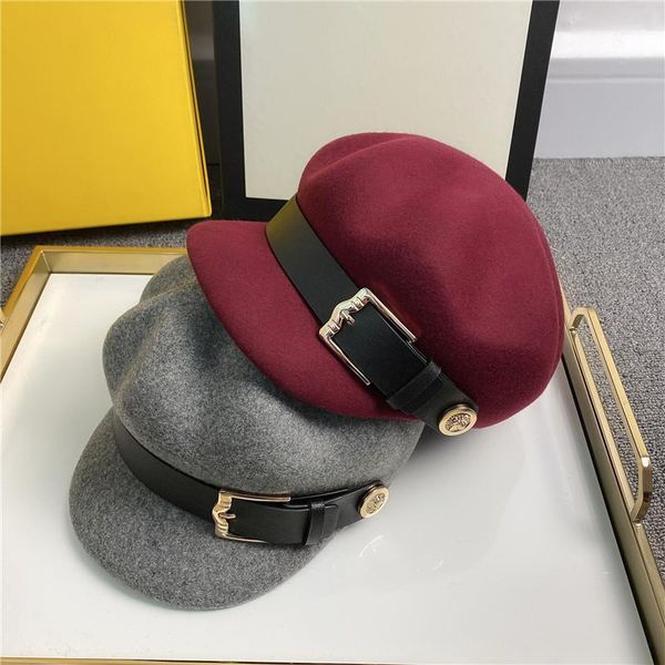 stingy brim hats 202107-weimin autumn winter wool belt large metal buckle fashion leisure octagonal hat men women visors cap, Blue;gray
stingy brim hats 202107-weimin autumn winter wool belt large metal buckle fashion leisure octagonal hat men women visors cap, Blue;gray
