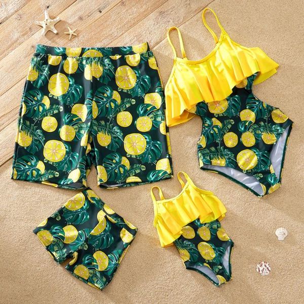 family matching outfits patpat 2021 arrival summer floral print striped one shoulder swimsuits, Blue
family matching outfits patpat 2021 arrival summer floral print striped one shoulder swimsuits, Blue