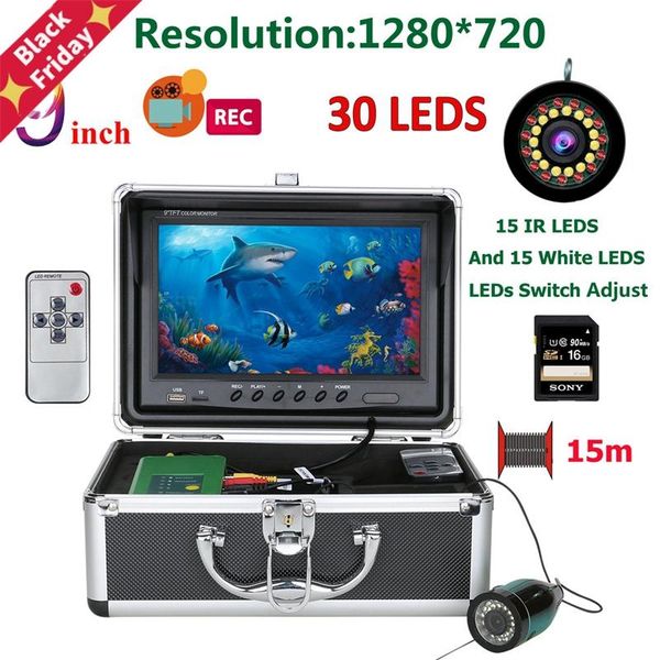 fish finder 9" hd 1080p recording underwater fishing camera 15pcs white leds+15pcs ir leds with 16g card
fish finder 9" hd 1080p recording underwater fishing camera 15pcs white leds+15pcs ir leds with 16g card