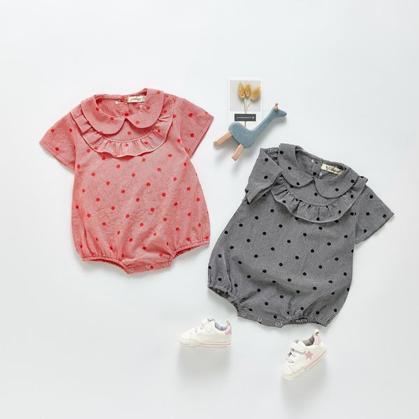 2021 ins baby kids climbing romper short sleeve plaid polka dots pet pan collar rompers 100% cotton summer girl infant clothes 0-2t, Blue
2021 ins baby kids climbing romper short sleeve plaid polka dots pet pan collar rompers 100% cotton summer girl infant clothes 0-2t, Blue