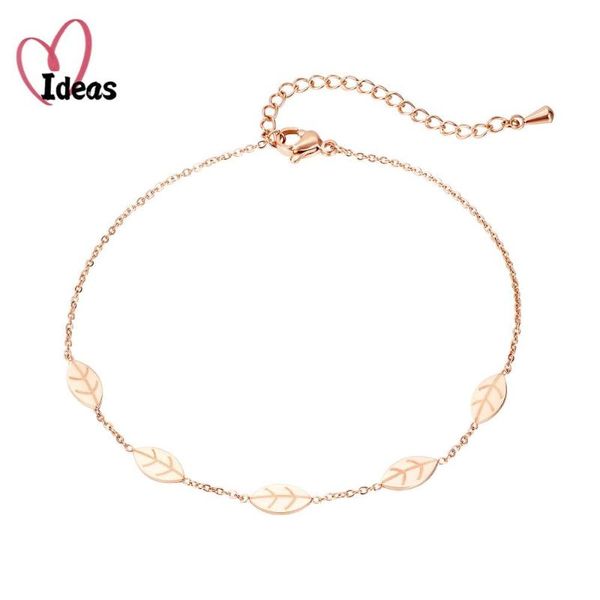 anklets trendy leaf bracelet for women rose gold color dull polish stainless steel retro girl ankle jewelry, Red;blue
anklets trendy leaf bracelet for women rose gold color dull polish stainless steel retro girl ankle jewelry, Red;blue