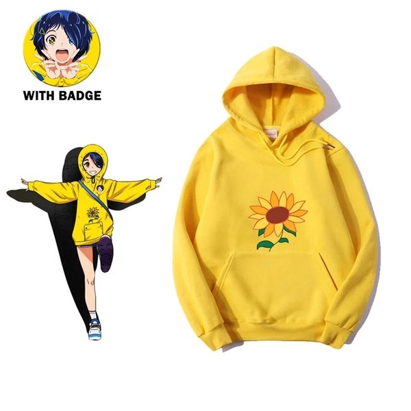 wonder egg priority ai kawaii hoodie women aesthetic sun flower pocket same paragraph sweatshirt anime cosplay yellow clothes 210813, Black
wonder egg priority ai kawaii hoodie women aesthetic sun flower pocket same paragraph sweatshirt anime cosplay yellow clothes 210813, Black
