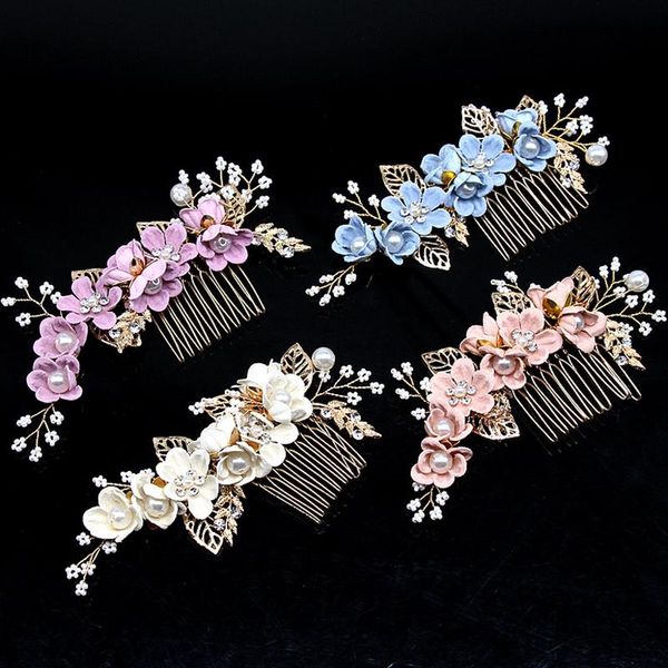 hair clips & barrettes combs flower jewelry women pearl rhinestone headdress brides elegant wedding accessories gold leaves headwear, Golden;silver
hair clips & barrettes combs flower jewelry women pearl rhinestone headdress brides elegant wedding accessories gold leaves headwear, Golden;silver