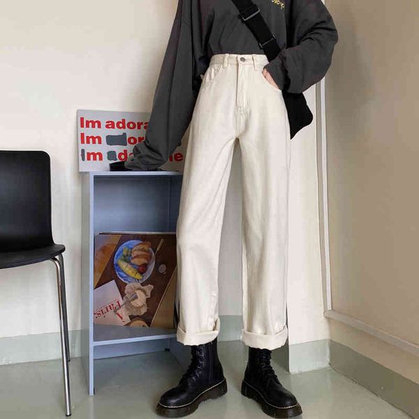denim straight pants spring autumn high waist wide leg straight loose casual white solid color women jeans 619j 210420, Blue
denim straight pants spring autumn high waist wide leg straight loose casual white solid color women jeans 619j 210420, Blue