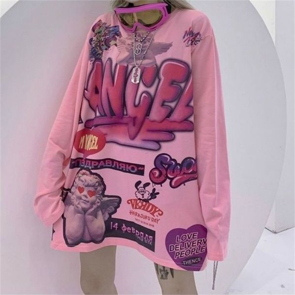qweek y2k aesthetic woman tshirts angel print long sleeve harajuku femme t-shirts fashion streetwear women clothing 210406, White
qweek y2k aesthetic woman tshirts angel print long sleeve harajuku femme t-shirts fashion streetwear women clothing 210406, White