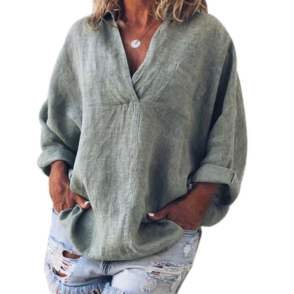 solid blouse long sleeve basic casual pullover v neck daily ethnic summer jumper oversized women shirt women's blouses & shirts, White
solid blouse long sleeve basic casual pullover v neck daily ethnic summer jumper oversized women shirt women's blouses & shirts, White