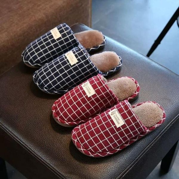 lovers slipper autumn winter indoor, warm and home-made, non-slip thick-soled grid slippers for men, Black
lovers slipper autumn winter indoor, warm and home-made, non-slip thick-soled grid slippers for men, Black