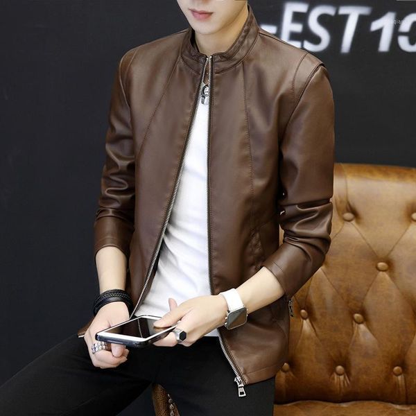 men's jackets spring autumn winter fashion motorcycle leather moto men zipper biker faux coat, Black;brown
men's jackets spring autumn winter fashion motorcycle leather moto men zipper biker faux coat, Black;brown