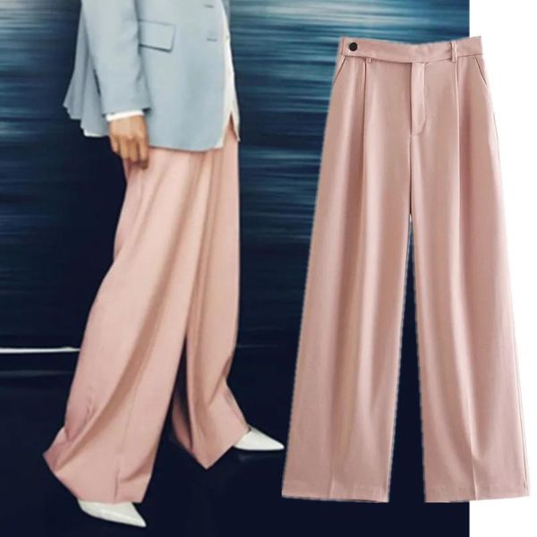 women's pants & capris withered fashion casual women pantalones ins blogger england solid simple high waist wide leg trousers, Black;white
women's pants & capris withered fashion casual women pantalones ins blogger england solid simple high waist wide leg trousers, Black;white