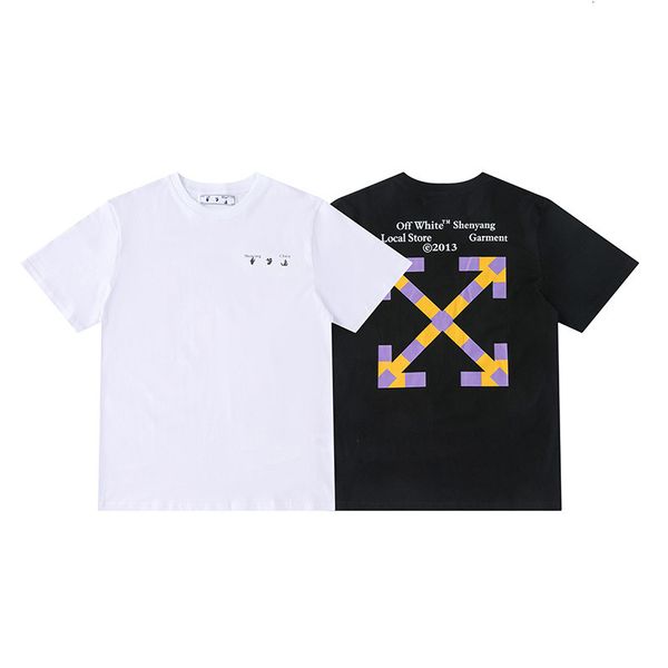 ow tide off high street contrast arrow print shenyang limited round neck t-shirt, White;black
ow tide off high street contrast arrow print shenyang limited round neck t-shirt, White;black