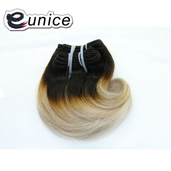 human ponytails body wave ombre blonde 613 synthetic hair weaves 8"inch short machine double weft extensions 4pcs/lot from eunice, Black
human ponytails body wave ombre blonde 613 synthetic hair weaves 8"inch short machine double weft extensions 4pcs/lot from eunice, Black