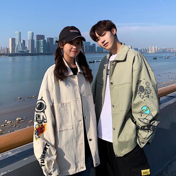 men's jackets autumn tooling jacket 2021 design sense personality pattern ins korean student casual streetwear windbreaker recommend, Black;brown
men's jackets autumn tooling jacket 2021 design sense personality pattern ins korean student casual streetwear windbreaker recommend, Black;brown