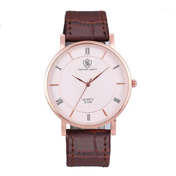 wristwatches men's fashion business roman scale belt watch quartz style, Slivery;brown
wristwatches men's fashion business roman scale belt watch quartz style, Slivery;brown