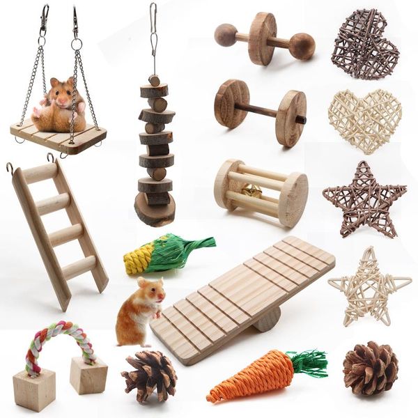 small animal supplies 16pcs hamster toys rabbits rats teeth care chew toy kit bite dumbbell exercise bell roller natural wooden chewing
small animal supplies 16pcs hamster toys rabbits rats teeth care chew toy kit bite dumbbell exercise bell roller natural wooden chewing