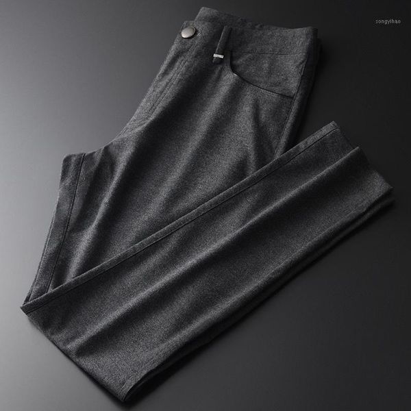 men's pants classic autumn men luxury solid color soft fabric business and casual man size 4xl slim fit male trousers, Black
men's pants classic autumn men luxury solid color soft fabric business and casual man size 4xl slim fit male trousers, Black