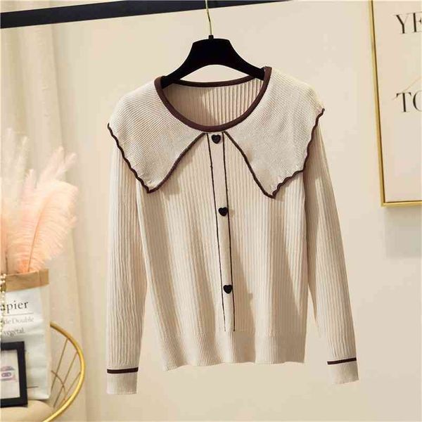 autumn winter women's korean style the lotus leaf contrast color sweater slim pullover long-sleeved ll472 210506, White;black
autumn winter women's korean style the lotus leaf contrast color sweater slim pullover long-sleeved ll472 210506, White;black