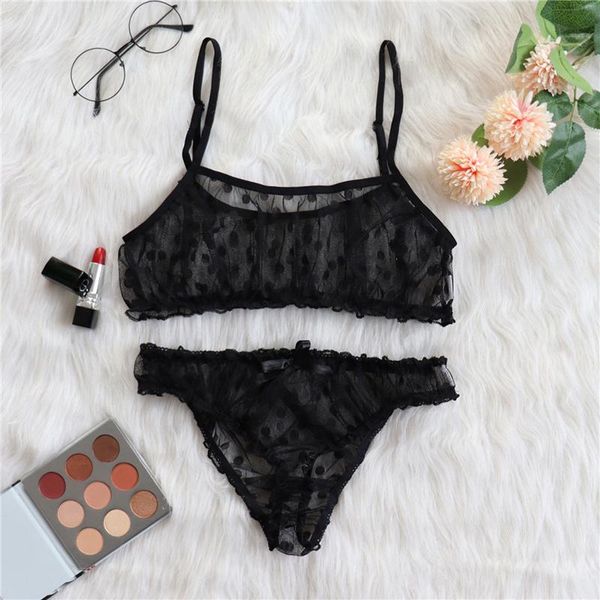 bras sets women underwear set transparent erotic dot mesh bra bowknot underpants solid color lingerie female, Red;black
bras sets women underwear set transparent erotic dot mesh bra bowknot underpants solid color lingerie female, Red;black