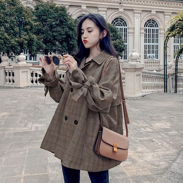 women's trench coats windbreaker jacket female thin style mid-length spring autumn korean coat loose student flavor retro small clothin, Tan;black
women's trench coats windbreaker jacket female thin style mid-length spring autumn korean coat loose student flavor retro small clothin, Tan;black