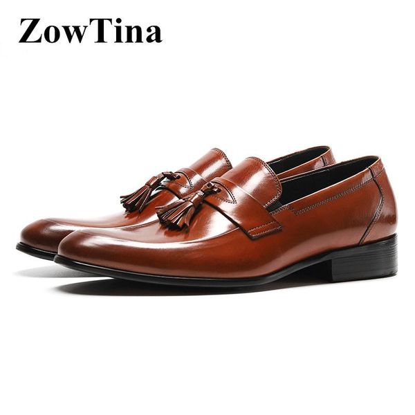 dress shoes handmade men slip on oxford brown real leather formal prom flats tassel decor black wedding size 38-43 zapato hombre
dress shoes handmade men slip on oxford brown real leather formal prom flats tassel decor black wedding size 38-43 zapato hombre